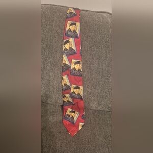 Designer Silks Museum Collection Van Gogh Inspired Art Tie – Hand Finished USA